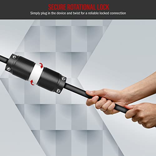 image for ENERLITES NEMA L14-30P Locking Plug Connector for Generator, Twist Loc