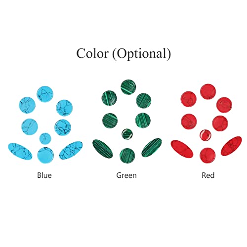 MOWEO 9pcs Saxophone Buttons Set of 9pcs Sax Stone Key Buttons for Alto Saxophone