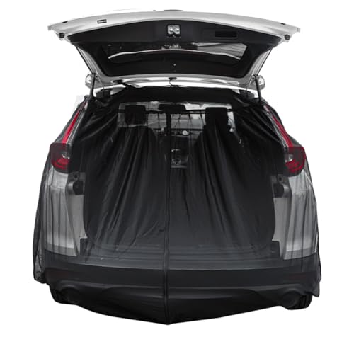 BIHEE Zanzariera per portellone posteriore, con chiusura lampo, rete magnetica per protezione dagli insetti, per SUV portatile, per esterni, campeggio, 165 x 165 cm