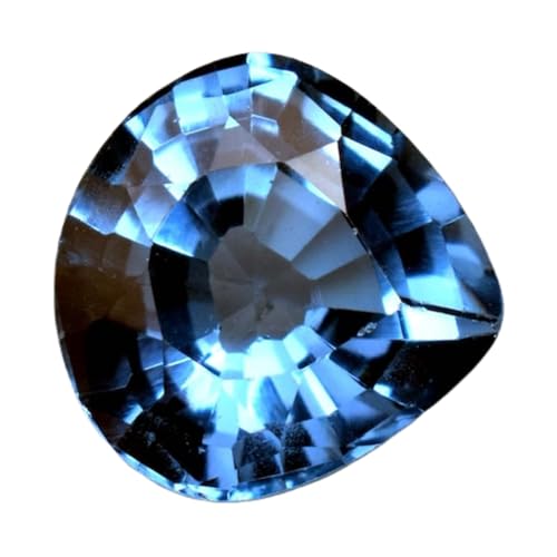 Topaze bleue naturelle cœur pour un collier d'été au style bohème chic