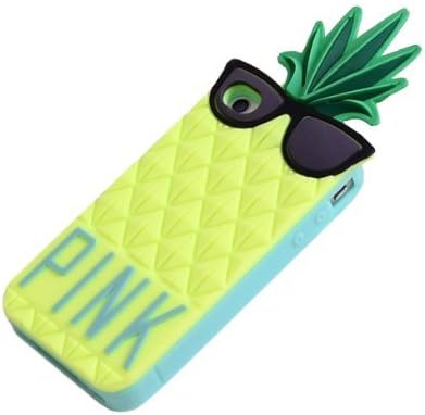 Monond PHISCALE Pineapple Fashion 3D Fruit Ananas Style Soft Case Protective Cover for for iPhone 5/5c/5s Yellow