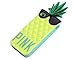 PHISCALE Pineapple Fashion 3d Fruit Ananas Style Soft Case Protective Cover for for Iphone 5/5c/5s Yellow