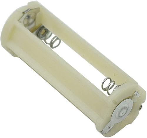 Miniatura 4 de 5 unids cilíndrico batería titular de la batería caso de almacenamiento para 3 x 1.5 V AAA baterías linterna antorcha blanco