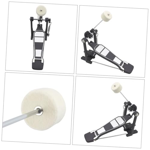 2 piezas de macillos para pedal de bombo con cabezas de fieltro miniatura 5