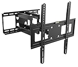 Portata massima 45 kg Supporto da parete per tv, per 32 34 36 38 40 42 44 46 47 50 52 55 60 65 70 pollici, orientabile, inclinabile, vorziehbar VESA 75 fino a 400, Capacità di carico 45 kg, Nero