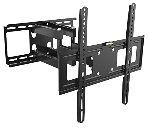 Dynamic-Wave TV Wandhalterung für 32 34 36 38 40 42 44 46 47 50 52 55 60 65 70 Zoll, schwenkbar, neigbar, vorziehbar VESA 75 bis 400, 45 kg Traglast, schwarz