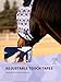 Tackmore Printed Mesh Horse Fly Mask with Fleece Padding – Breathable Anti-Rub Design, UV Protection, Adjustable Fit for Turnout & Pasture-Purple Waves L