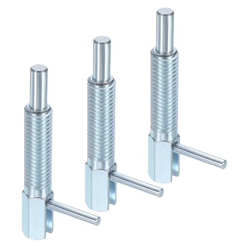 QUARKZMAN 3Pcs Perni A Indice Retrattili, M10 l Perni A Molla In Acciaio Al Carbonio Perni A Scatto A Molla Perni Di Blocco Telescopici Per Macchinari Costruzione Navale