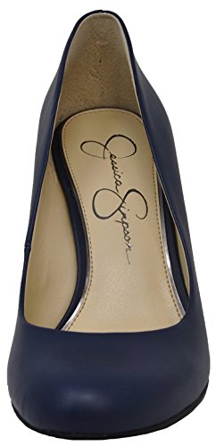 Jessica Simpson Women's Cash Slip On Wedge, Navy Baby, 11 M US