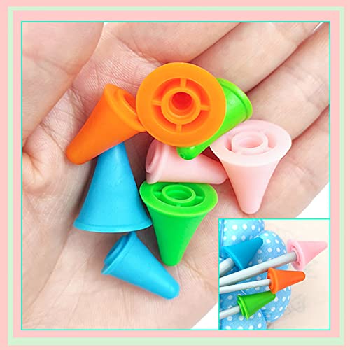 30 Pcs Protezioni per Punto Ferri da Maglia,10 pcs...