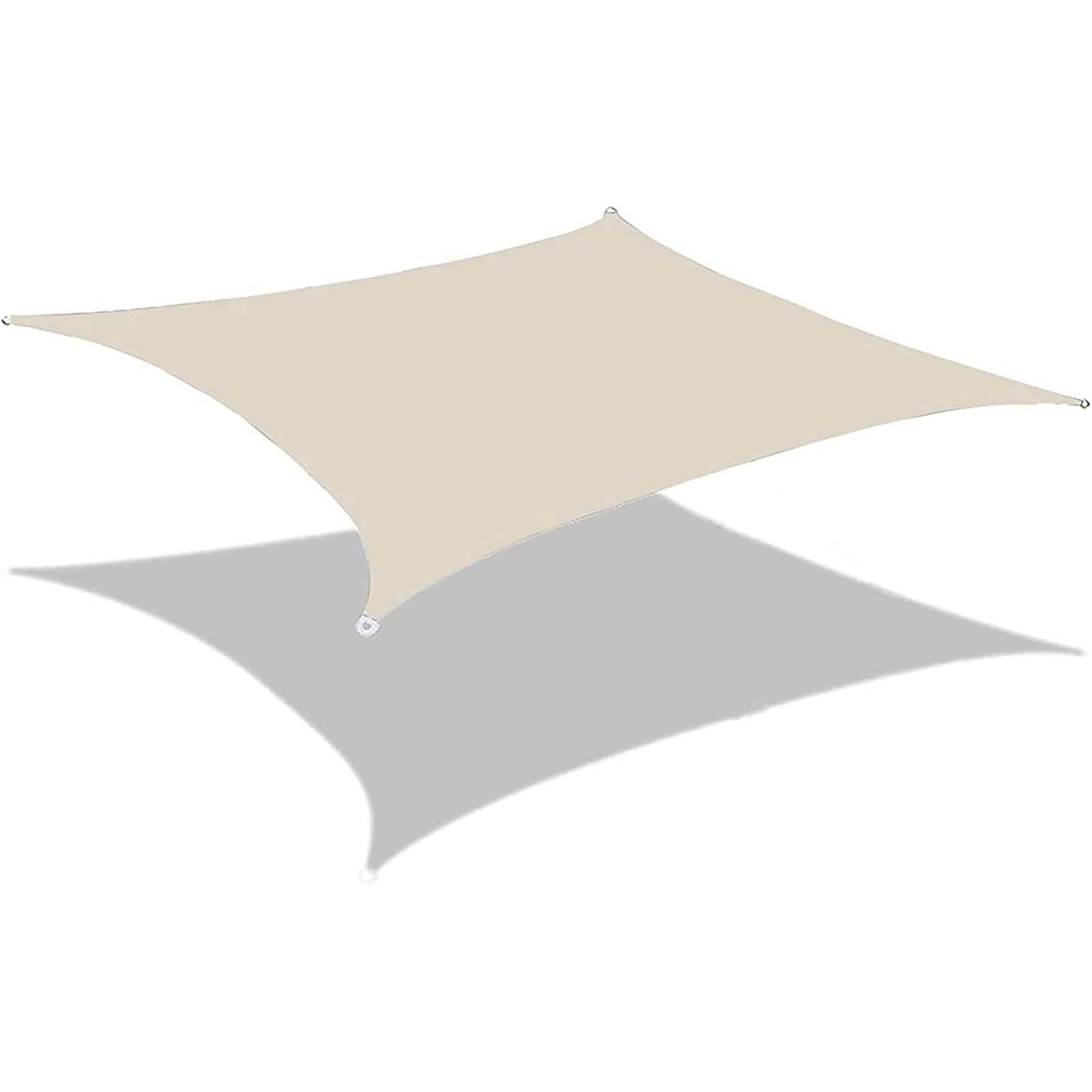 GJZQDKX Rectangular Sun Shade Sail, 95% UV Protection, Highly Breathable Outdoor Canopy, Wind & Dust Resistant, Waterproof for Balcony, Garden, Terrace - Perfect Patio Cover