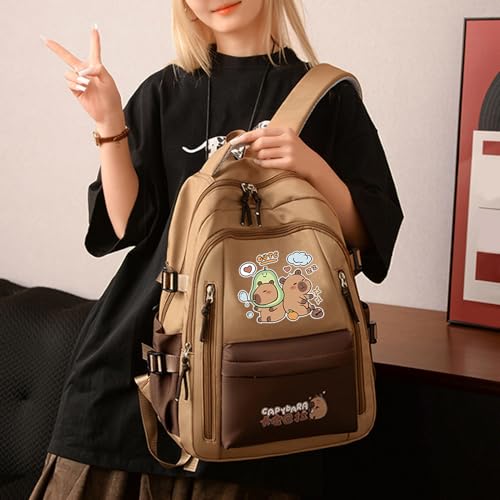 Sac à dos Capibara avec trousse et sac à main pour étudiants et école - 2