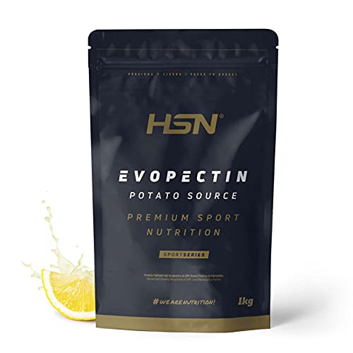 Amilopectina de Patata Evopectin HSN | Sabor Limón 1 Kg = 20 Tomas por Envase 100% Carbohidratos Complejos, 0% Azúcares, Bajo Índice Glucémico, Fácil Digestión | No-GMO, Vegano, Sin Gluten
