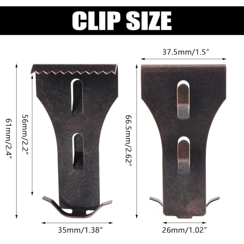 Image of Brick Wall Hooks for Hanging Brick Wall Clips Brick Wall Hanger No Drill Outdoor Fit 2-1 /4 to 2-3 /8 inch Height Metal Brick Clamps for Outside Home Decor(8pcs)