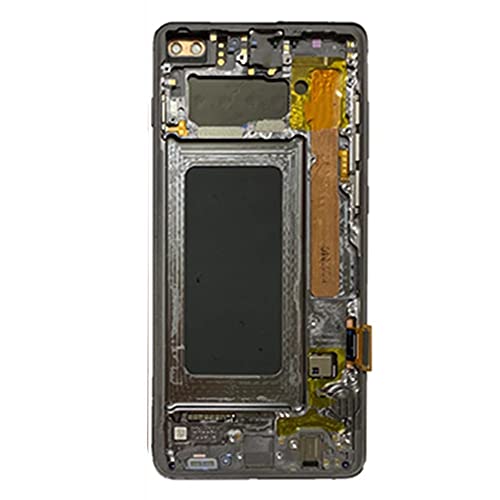 Tela LCD original Amoled para Samsung Galaxy S10 Plus com moldura preta SM-G975F G975A G975W de 6,4