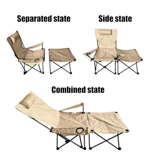Chaise inclinable pliable de jardin rembourrée et robuste - 6