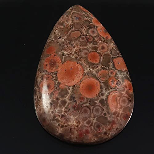 Jaspe Coquelicot Rouge 25,3 Cts, la pierre naturelle poire symbole de passion et d'énergie - 2