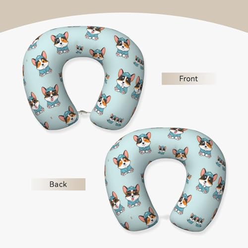 Almohada cervical de espuma viscoelástica para viaje miniatura 2