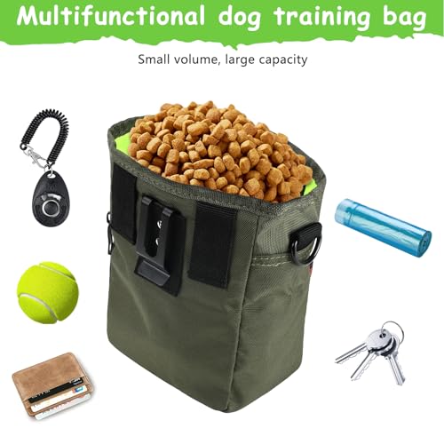 Dog Treat Pouches for Pet Training with Magnetic Closure Treat Pouches for Pet Traininglarge Dog Treat Training Pouch and Dog Clickertraining Treat Pouch Builtin Poop Bag Dispensergreen  Cucciolini Doodles Dog treat pouches for pet training with magnetic closure treat pouches for pet traininglarge dog treat training pouch and dog clickertraining treat pouch built in poop bag dispenser green   cucciolini doodles