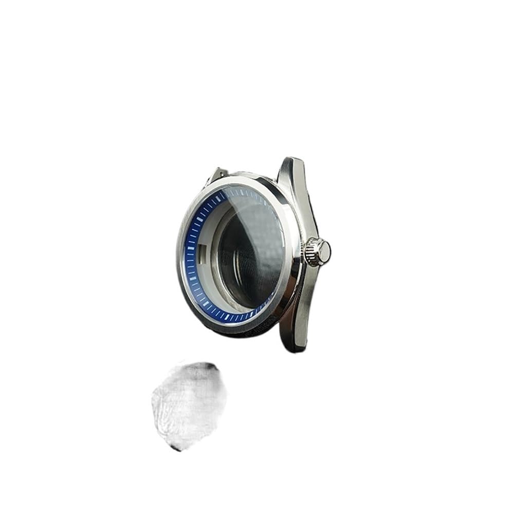 Parti di assemblaggio for orologio meccanico da 41 mm for cassa modificata, cassa in vetro zaffiro in acciaio inossidabile, adatta for movimento NH35 NH36