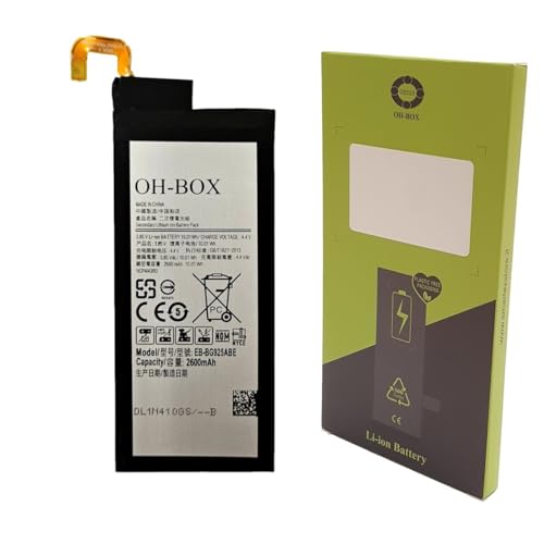 OH BOX® Bateria Compatible con Samsung EB BG925ABE Galaxy S6 Edge (SM G9250, SM G925A, SM G925F)