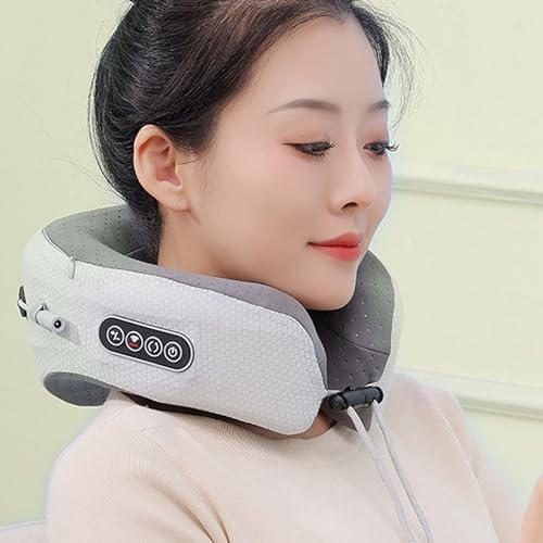 Nackenmassagekissen, Heiße Kompresse, Reduziert Müdigkeit, Fördert Die Entspannung, U-förmiges Elektrisches Massagekissen, Nackenstütze Zum Schlafen, Weich Und Bequem – Bild 4