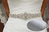 Cinturón nupcial San Bodhi. Cinturón con cristales para bodas, banda de estrás entrelazado