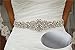 Produktbild San Bodhi Kristallschärpe für Hochzeit, Brautgürtel, geflochtenes Band mit Strass