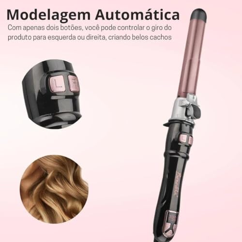 BENEDITA, Modelador De Cachos Profissional Automático Cabo Giratório