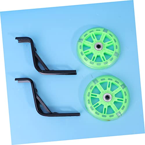 BESPORTBLE Rueda auxiliar de equilibrio de 12 pulgadas para bicicleta de niños y niñas con luz intermitente trasera para entrenamiento miniatura 7