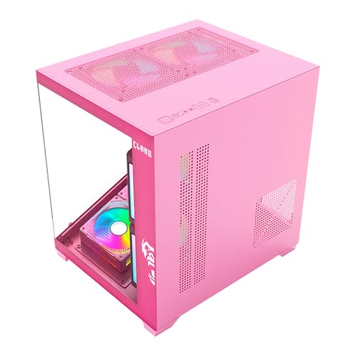 Gabinete Gamer Rosa Aquario Vidro - Candy - Imagem 3