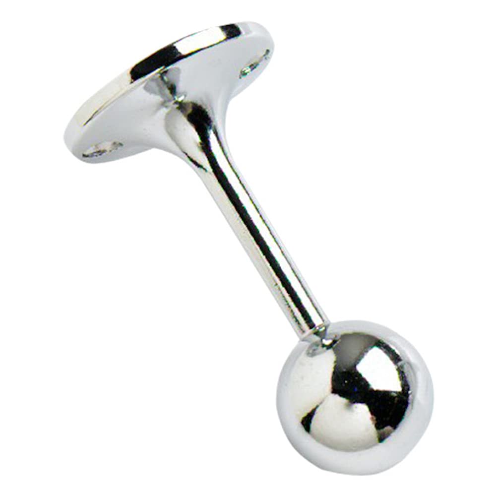 Merriway Chrome Plated Bh01996 (2 Pcs) Cp Towel Rail End Support Bracket, 19Mm (3/4 Inch) - Pack Of 2 Pieces
