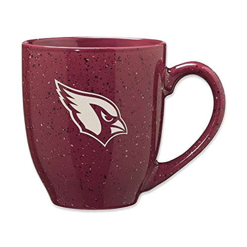 Rico Industries NFL Football Arizona Cardinals Primary 16 oz Team Color Laser Engraved Ceramic Coffee Mug