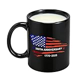 Genérico Taza de Café,Cerámica Patriótica 350ml Para Aniversario - Taza Estados Unidos,Hogar Oficina Adultos Fiestas Celebración Familiar