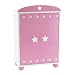 14 Inch Doll Furniture | Beautiful Pink and White Armoire Closet with Star Detail Comes with 5 Doll Clothes Hangers | Fits American Girl Wellie Wisher Dolls