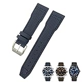 iwc ou tag heuer Paese come etichettato Cinturino in nylon blu da 20 mm 21 mm adatto per IWC Portofino Big Pilot IW3293 Mark 18 Tissot TAG Heuer seiko in pelle nylon cinturino, 21mm
