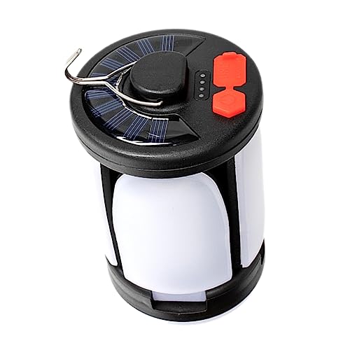 VICASKY Solar Powered LED Camping Lamp Portable Emergency Light for Hiking and Fishing Compact Design for Tents Patios and Gardens