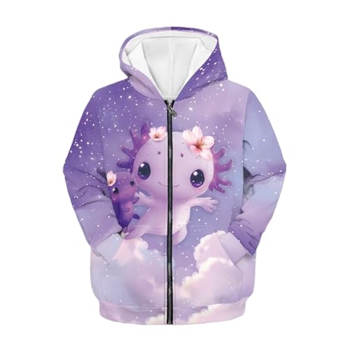 Mumeson Girl's Fashion Hoodies Zip Up Hooded Sweatshirt Casual Athletic Sport Coat with Pockets Sweatshirt S-XL