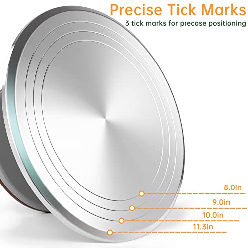 Luobao AA-01 12 Inch Round Aluminum Revolving Cake Decorating Stand,Cake Turntable thumb #5