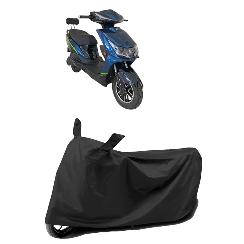 Scooty Body Cover Compatible with EeVe Ahava Protect from Scretch Dustproof UV-Rays Birds Dropping Accesseries for All Model & All Verieants -Black Color