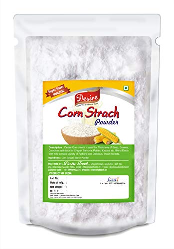 Image of Desire Baker's Corn Starch - 1kg | Gluten-Free Cornflour for Baking, Sauces, Gravies, and Puddings | Premium Thickening Agent