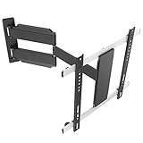 RICOO TV Wandhalterung Fernseher Schwenkbar Neigbar Flach für 32 - 55 Zoll, Universal TV Halterung S0544, Fernsehhalterung für Wand, Wandhalterung Fernseher 55 Zoll+ bis 25 Kg, max. VESA 400x400 mm