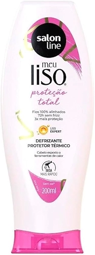 MEU LISO DEFRIZANTE PROTEÇÃO TOTAL 200ML, Salon Line, Branco