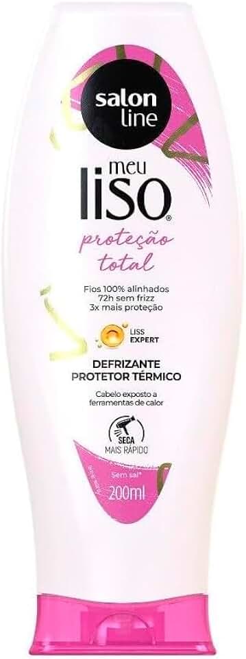 MEU LISO DEFRIZANTE PROTEÇÃO TOTAL 200ML, Salon Line, Branco