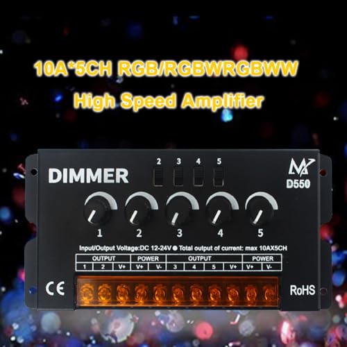 Controlador D550 para iluminación ambiental multicolor LED 6