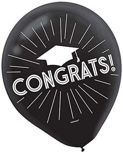 Ballons latex grille graduée pour confettis anniversaire mariage