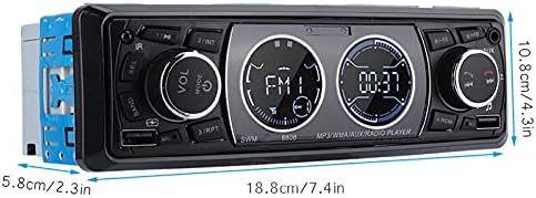 Car Single Din MP3 Player, Digital Bluetooth Car Stereo HIFI Lossless Music FM Radio Player Wireless Receivers Audio Player Support Hands-free Call/USB/AUX/SD Card