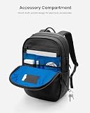 Minimalistyczny plecak UrbanEX-T65, wodoodporny, kordura balistyczny nylon, 20 l, do notebooka 15,6 cali, czarny