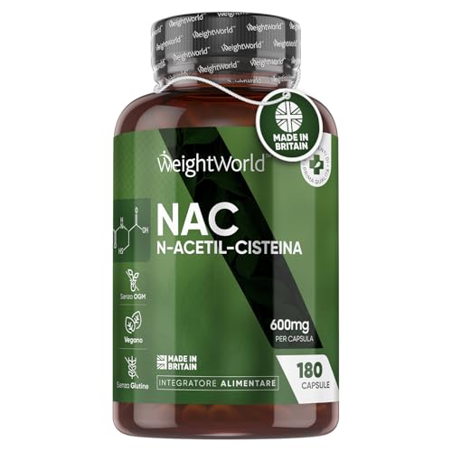 NAC N-Acetil-Cisteina 600mg, 180 Capsule
