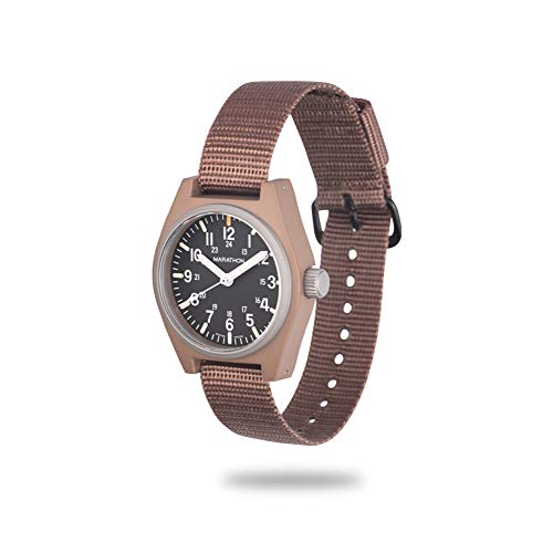 Marathon 34Mm General Purpose Quartz (Gpq) Military Field Watch With Maraglo (Desert Tan - No Government Markings) #TOP4